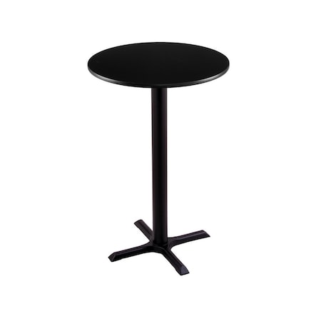 Holland Bar Stool Co 36" 211 Black Table, 24" dia. Top 211-2236BW24R
